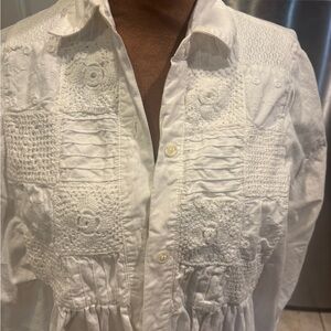 White Embroidered Women's Camisole